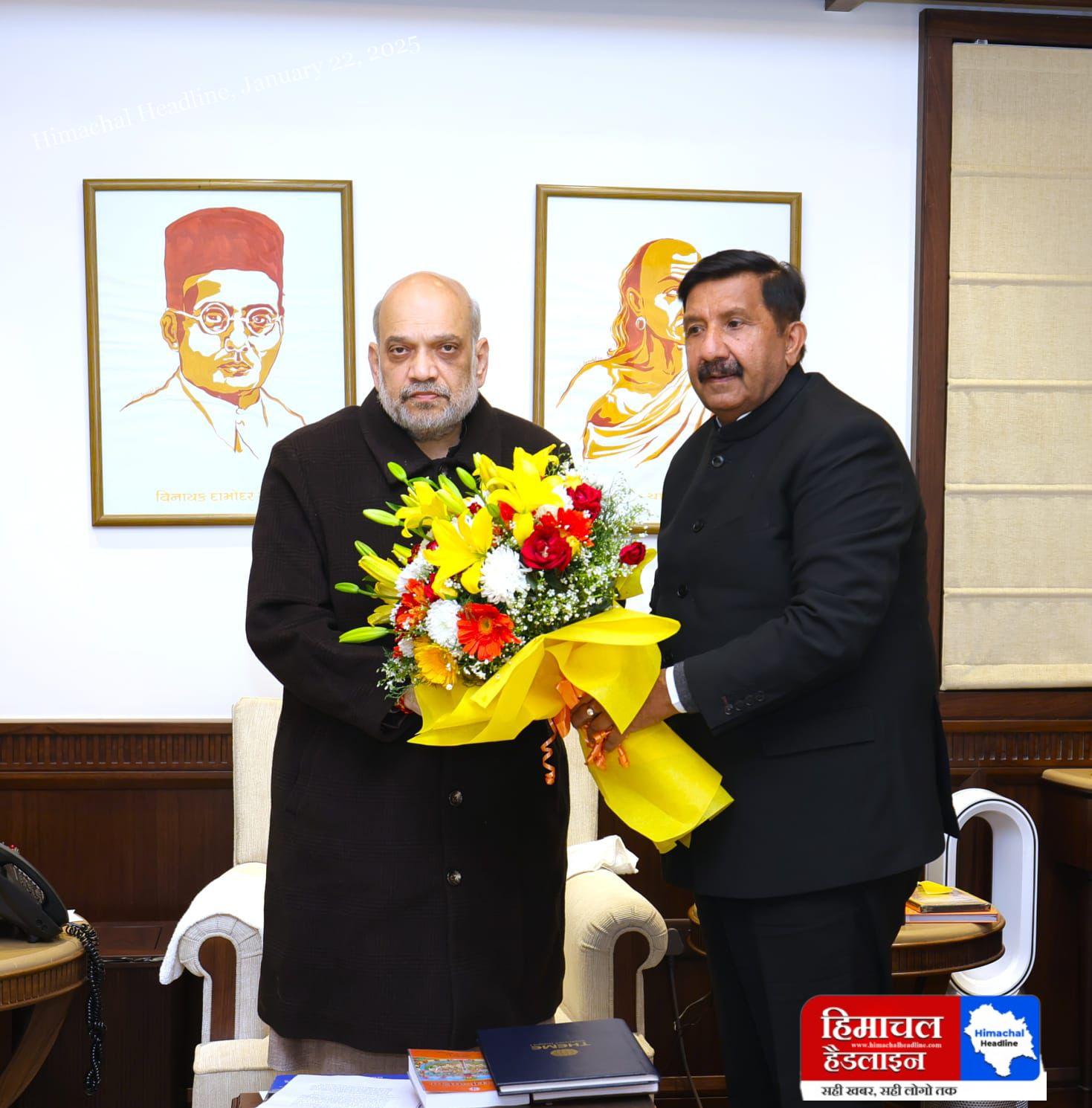 Mukesh Agnihotri met the Union Home Minister Urged to provide liberal funds to the state for the cooperative sector