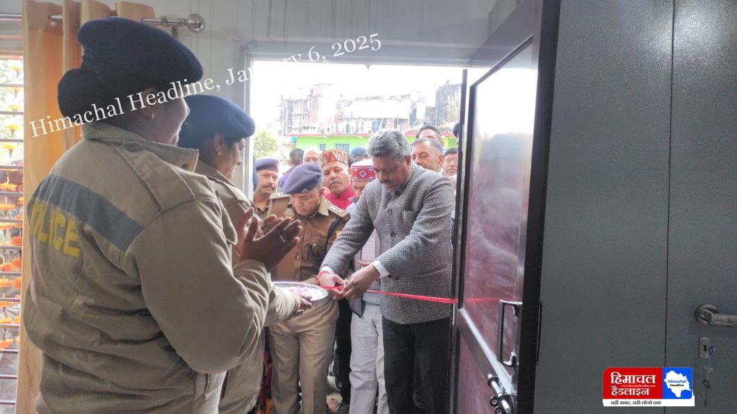 Suresh Kumar MLA Bhoranji area formally inaugurated the police post in Ladroor People of the area will get better police services