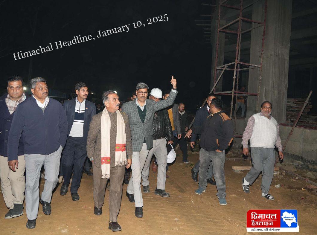 Chief Minister Sukhwinder Singh inaugurated the sub fire station in Naidun. After this, he inspected the work at the indoor stadium under construction at Kharidi ground.