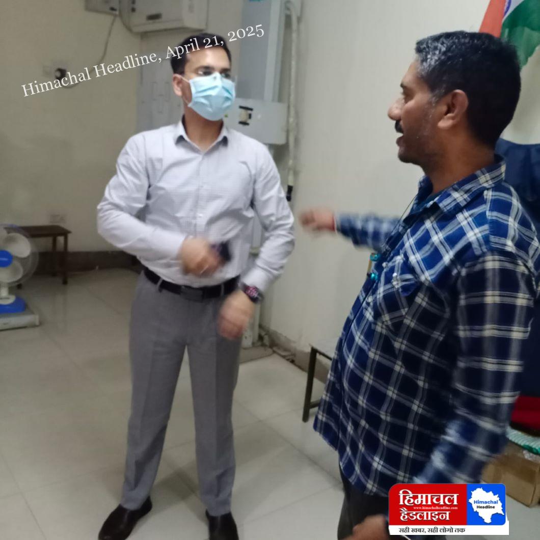 Additional Deputy Commissioner inspected the X-ray machine and ECG unit